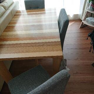 【ネット決済】NITORI食卓テーブルと椅子4脚