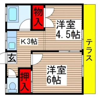 【八千代台　バス停1分】【市場最安2.9+0.3万】【2ＤK 3...