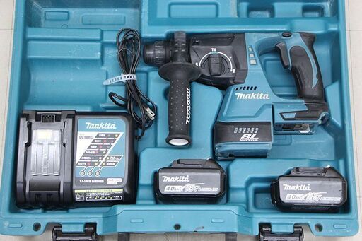 24mm 18V充電式ハンマドリル HR244DRMX 充電器・バッテリ2本・ケース付 (D4125ttywY)