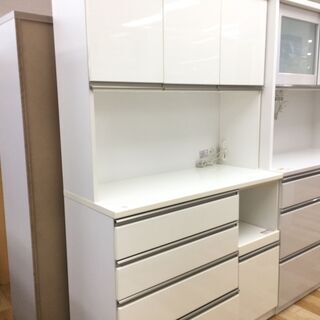 ホワイトレンジボード 【トレファク岸和田店】 2枚扉ホワイト 