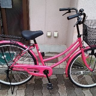 STARTer 26吋ファミリーサイクル シングル/ピンク