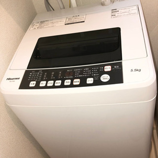【ネット決済・配送可】全自動洗濯機【Hisense】HW-T55A