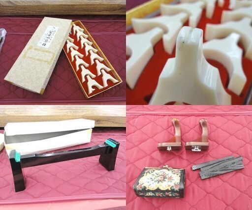 和楽器 琴 13弦 全長184cm 弦楽器 お琴 本体 琴柱 猫足 琴台 教則