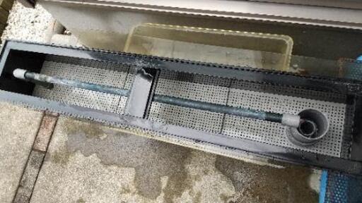 アクリル水槽900x450xh600 上部濾過 コーナーカバー、引き取り限定