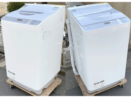 (7600)美品】SHARP/シャープ 洗濯乾燥機 穴なし洗濯槽 ES-TX550 洗濯容量:5.5kg 乾燥容量:3.5kg 2015年製を、10,000円でお譲りいたします。