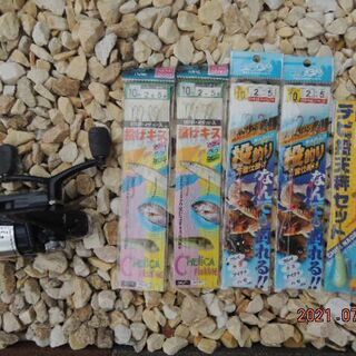 値下げ❢爆釣祈願☆リール＆投げ釣り仕掛け5セットＢ