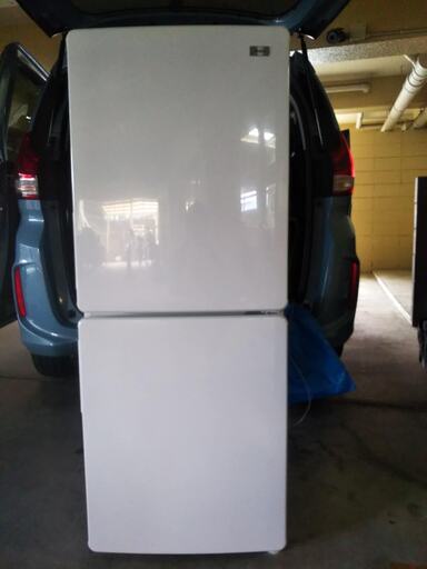 冷凍冷蔵庫　Haier ハイアール　ノンフロン冷凍冷蔵庫　JR-NF148B 中古品 ホワイト