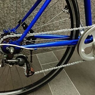 ✨タイヤ&チューブ前後新品✨クロスバイク 青🎵 
