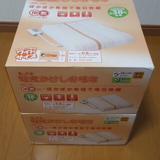 【ネット決済】電気かけしき毛布2個セット 5000円
