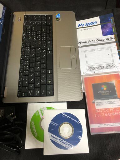 Windows10 ＆ Office2010インストール済・クアッドコアCore i7-720QM・nVIDIA－GeForce・メモリ6GB・HDD500GB・大画面15.6インチワイド液晶・ドスパラ ゲーミングノートPC Prime Galleria GT4 TW9  中古美品