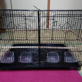 鳥ゲージ　二羽飼い　仕切り　アメリカ　プレビューペット社製