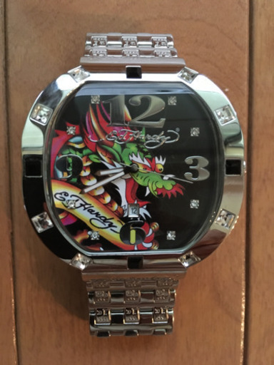 エドハーディー Ed Hardy 腕時計 ステンレススチール 龍　Dragon 未使用