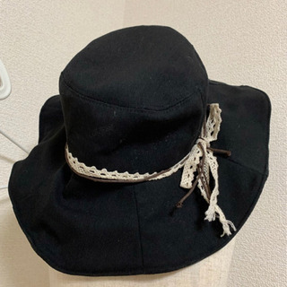 ワイヤー入りハット 帽子　57.5 日焼け対策熱中症予防