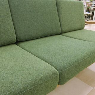 札幌市発 市内近郊配送可能 極美品 EasyLife/イージーライフ 3Pソファ ARNE/アルネ ファブリック スリーシーター 生活家具 3人掛け ナラ材 カバーリング仕様