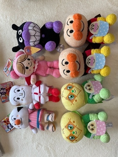 美品　あんぱんまん　ぬいぐるみ8体