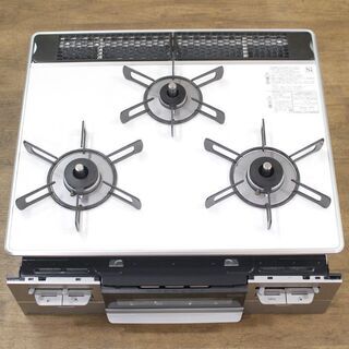 【値下げ!! 】 (Y)北大前! 札幌 引取 未使用 取外し品 Rinnai リンナイ 両面焼 3口 グリル付ガスビルトインコンロ SENCE センス RB31AW28P3RVW パールクリスタル 都市ガス