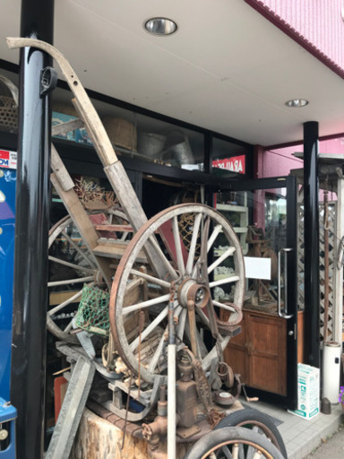 大八車、馬車、馬車車輪、人力車、荷車、馬車荷車、店舗用品、ガーデニング雑貨