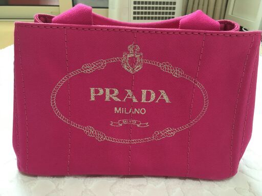 【良品】PRADA CANAPA プラダ カナパ ピンク レディース ショルダーバッグ