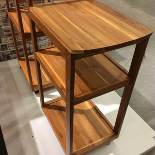 IKEA RANSBY 木製 ワゴンテーブル