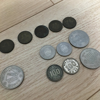 昔の硬貨　記念硬貨