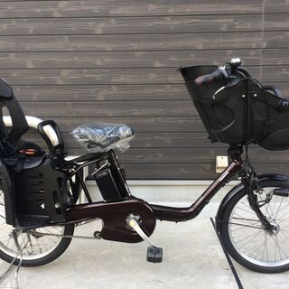 地域限定送料無料　パナソニック　ギュットミニ　三人乗り　子供乗せ　20AH　茶　キッスミニ　ビッケポーラー　神戸市　電動自転車