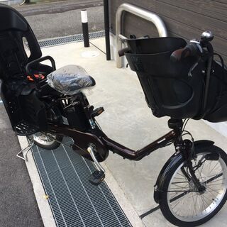 地域限定送料無料　パナソニック　ギュットミニ　三人乗り　子供乗せ　20AH　茶　キッスミニ　ビッケポーラー　神戸市　電動自転車