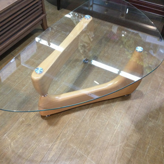 ガラステーブル 120×69×41