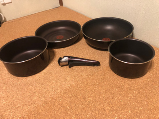 【小豆色】ティファール フライパン ガス専用セット