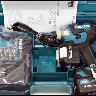 中古 マキタ 10.8V 4.0Ah TD111D インパクトドライバ (本体+4Ah 