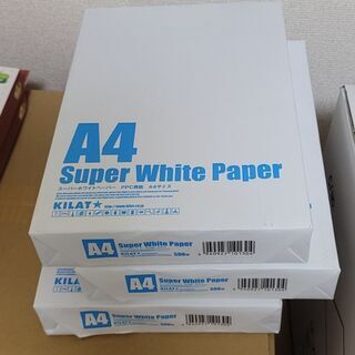 【取引中】A4,A3,B4用紙 スーパーホワイト