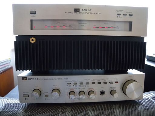 ステレオアンプ　プリアンプ・パワーアンプ　DIATONE　M-P05　M-A05