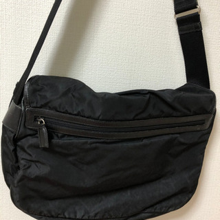 プラダ ショルダーバッグ ユニセックス 黒 PRADA ビジネスバッグ