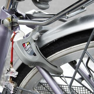 5797 ブリジストン 鍵付き 自転車 パープル SONATA 24インチ