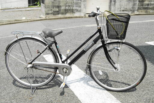 5798　MAXSTAGE　黒　鍵付　自転車　27インチ