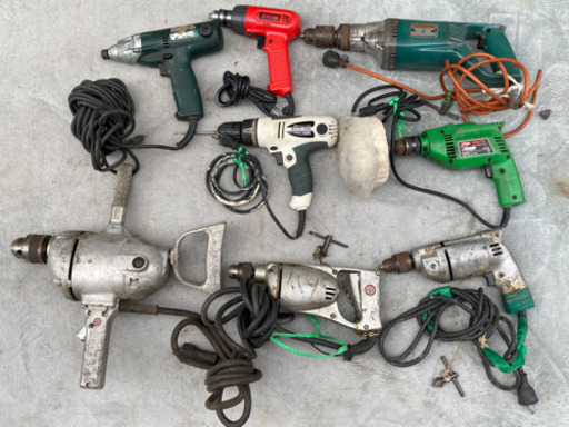 ⭐️宇都宮市より⭐️1点1000円から⭐️電動工具 電動ドリル インパクトドライバ RYOBI 日立