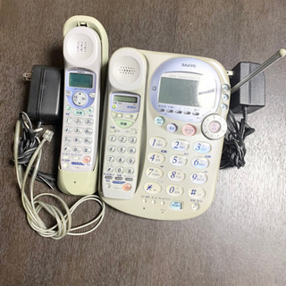 【終了】ダブルコードレス ＆ 手ぶら通話機能  電話機