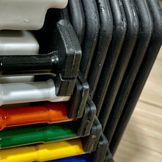 ダンベル ブロック型 簡単脱着 可変式 50ポンド 約20kg ×2 筋トレ トレーニング ペア 左右 セット