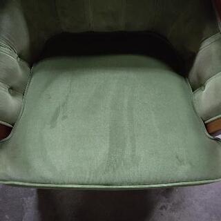 マルニ maruni 地中海サランテ 1人掛けソファ2つセット モケットグリーン