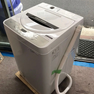 【ネット決済・配送可】2018年製　SHARP 4.5kg洗濯機