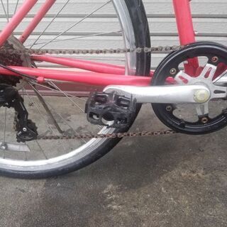 クロスバイク momentum ineed S-1 26インチ 7段変速 ピンク 配送無料