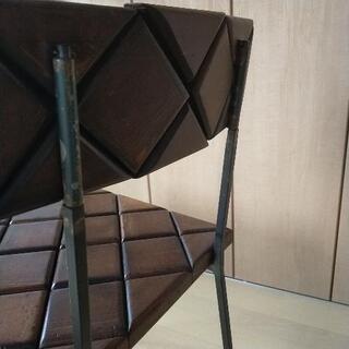 デザイナー家具 木とアイアンの椅子 値下げ交渉可能
