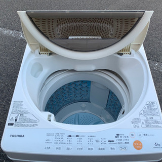 配送無料🔰当日配送‼️TOSHIBA 6キロ　洗濯機🏅東芝　清掃済み🔹冷蔵庫　も出品✨　兵庫　京都　大阪　奈良　和歌山✅