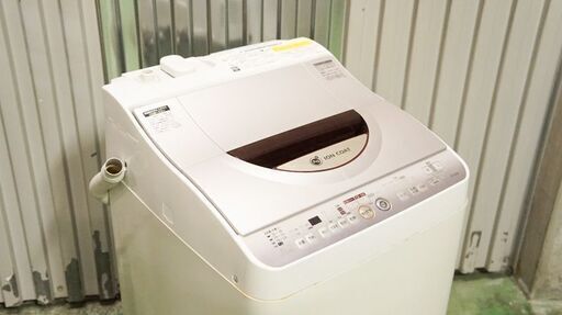 0702 【商談中】【取引中】SHARP シャープ 全自動洗濯機 ES-TG60K-P 6kg 2010年製