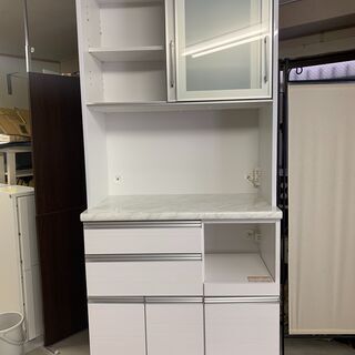 値下げ　美品　高級　ブランド　食器棚　キッチンキャビネット　古賀家具　No.50