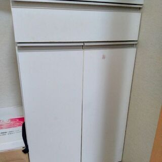 【ネット決済】ニトリ  キャスター付き分別ゴミ箱 ホワイト