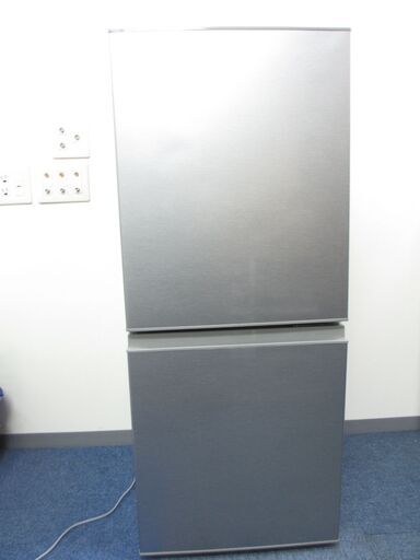 9/8　2018年製　AQUA　ノンフロン冷凍冷蔵庫　AQR-13G　126L　シルバー　アクア　菊MZ