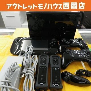 一部ジャンク品 WiiU 32GB ブラック 本体 任天堂 ウイ...