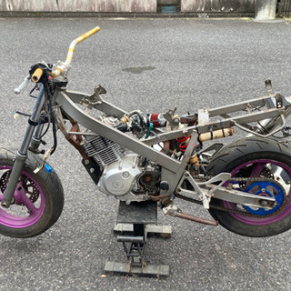TZM YBR125エンジン用 フレーム足回り 外装おまけ エンジンレス車