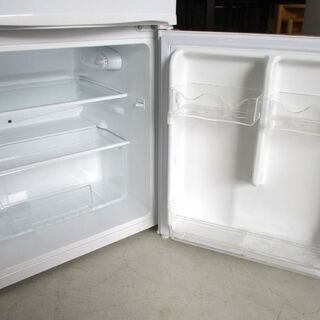 2ドア 冷蔵庫 90L 2017年製 エスキュービズム WR-2090 ホワイト 白