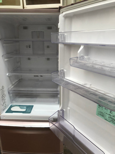 93★ 送料設置無料 三菱 300L自動製氷 真中野菜室 冷蔵庫 大型